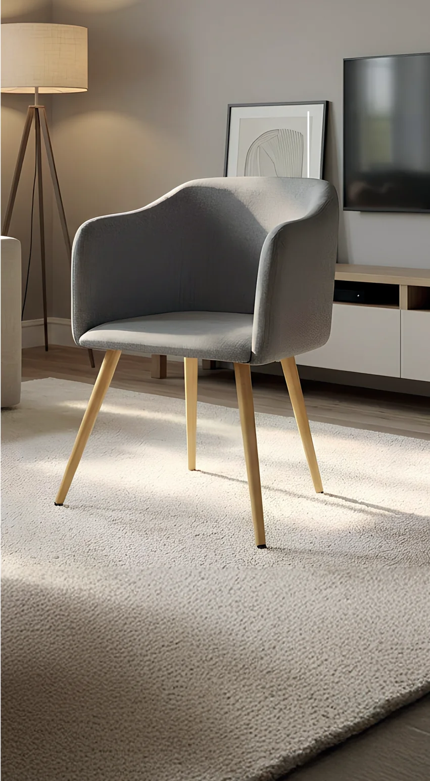 Silla Charla BM con Brazos en un ambiente decorado