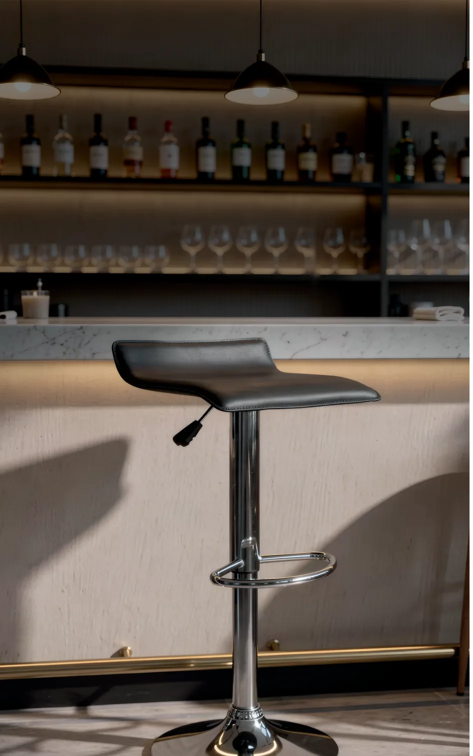 Silla Wave Bar en un ambiente decorado