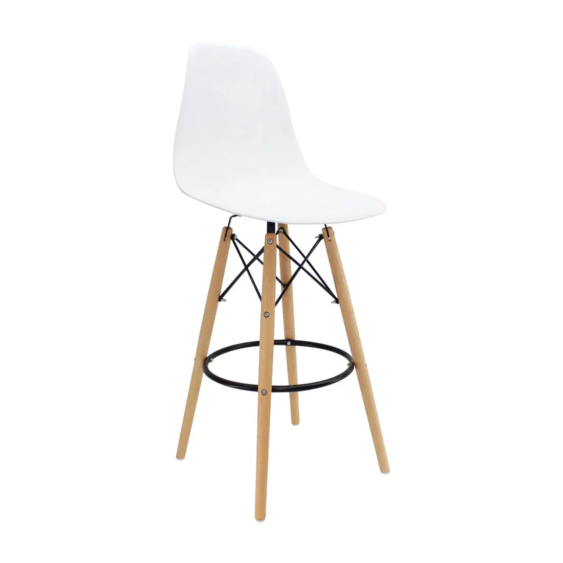 Butaco DKR Bar tipo Eames Blanco