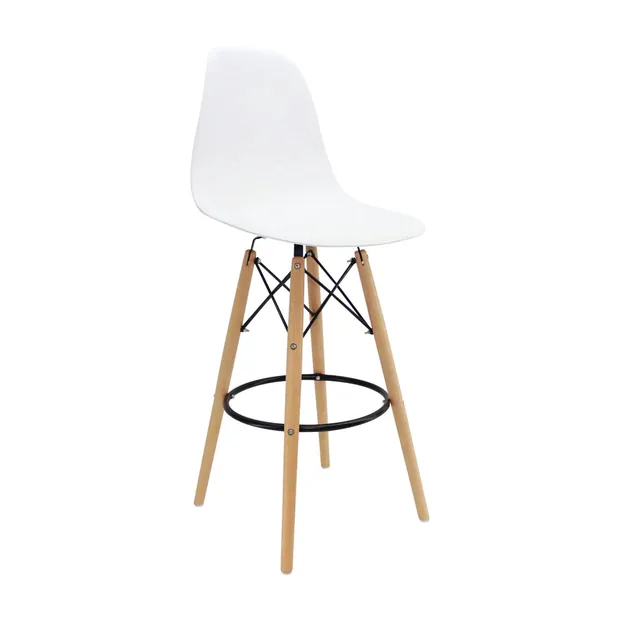 Butaco DKR Bar tipo Eames Blanco