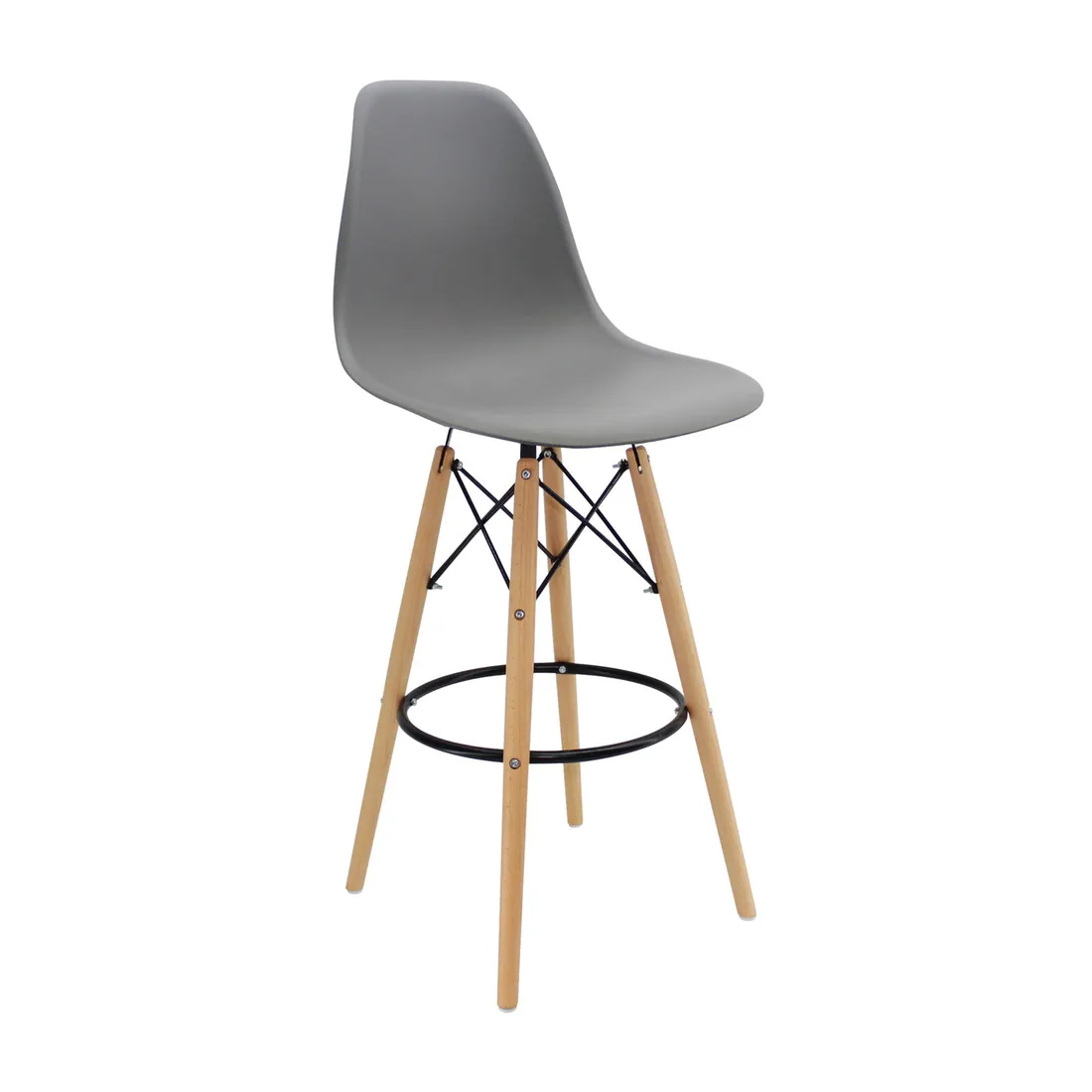 Butaco DKR Bar tipo Eames Gris