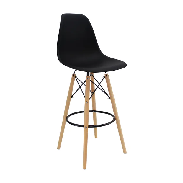 Butaco DKR Bar tipo Eames Negro