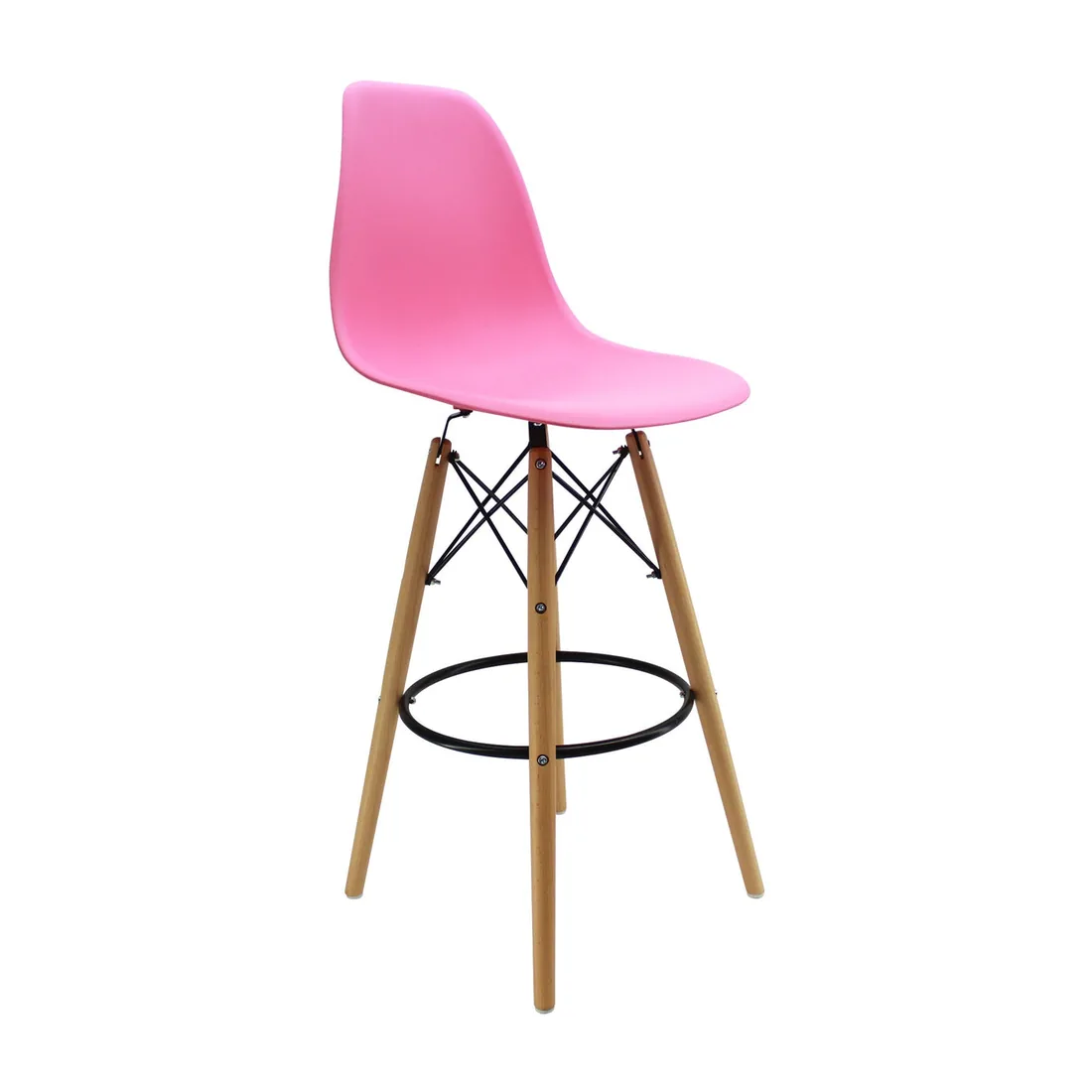Butaco DKR Bar tipo Eames Rosado