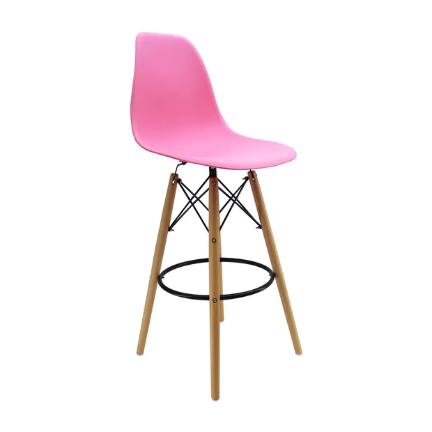 Butaco DKR Bar tipo Eames Rosado