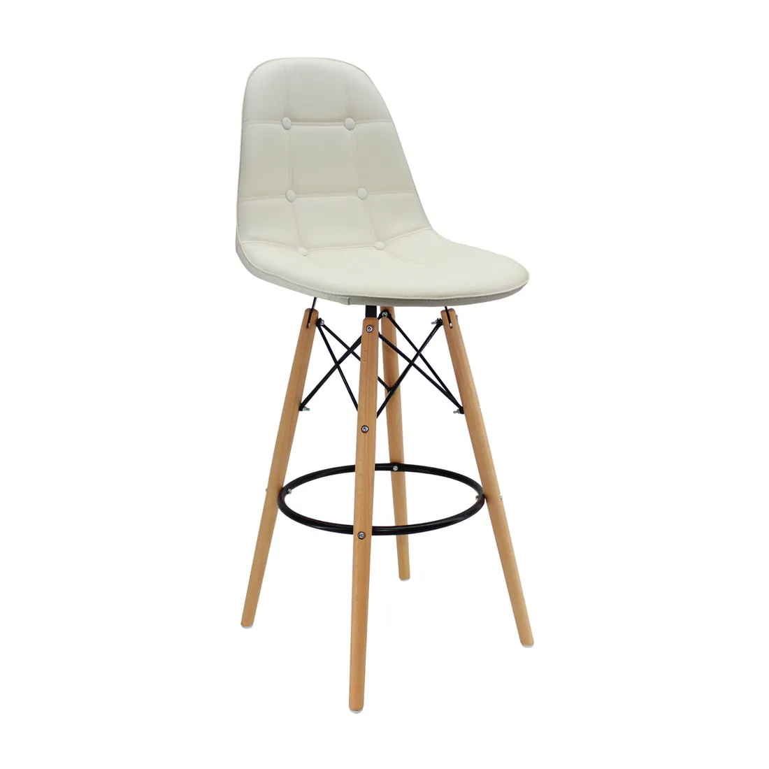 Silla DKR Botones Bar tipo Eames Blanco