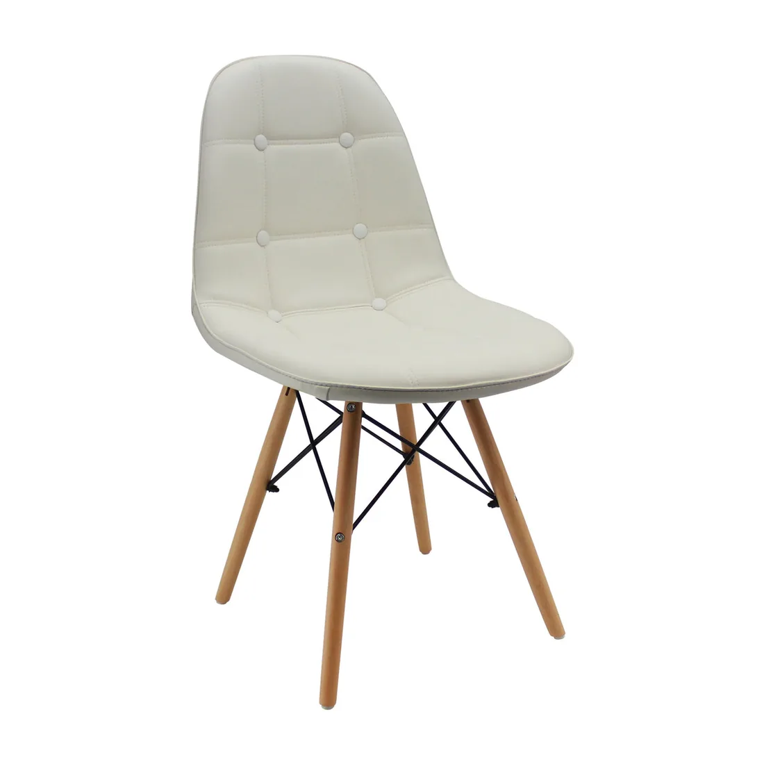 Silla DKR Botones tipo Eames Blanca