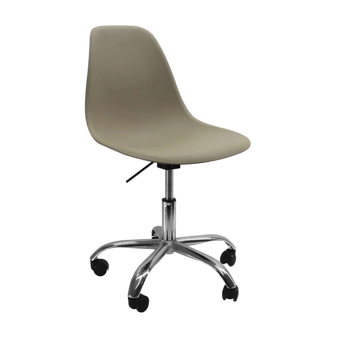 Silla DKR con Ruedas Eames Beige