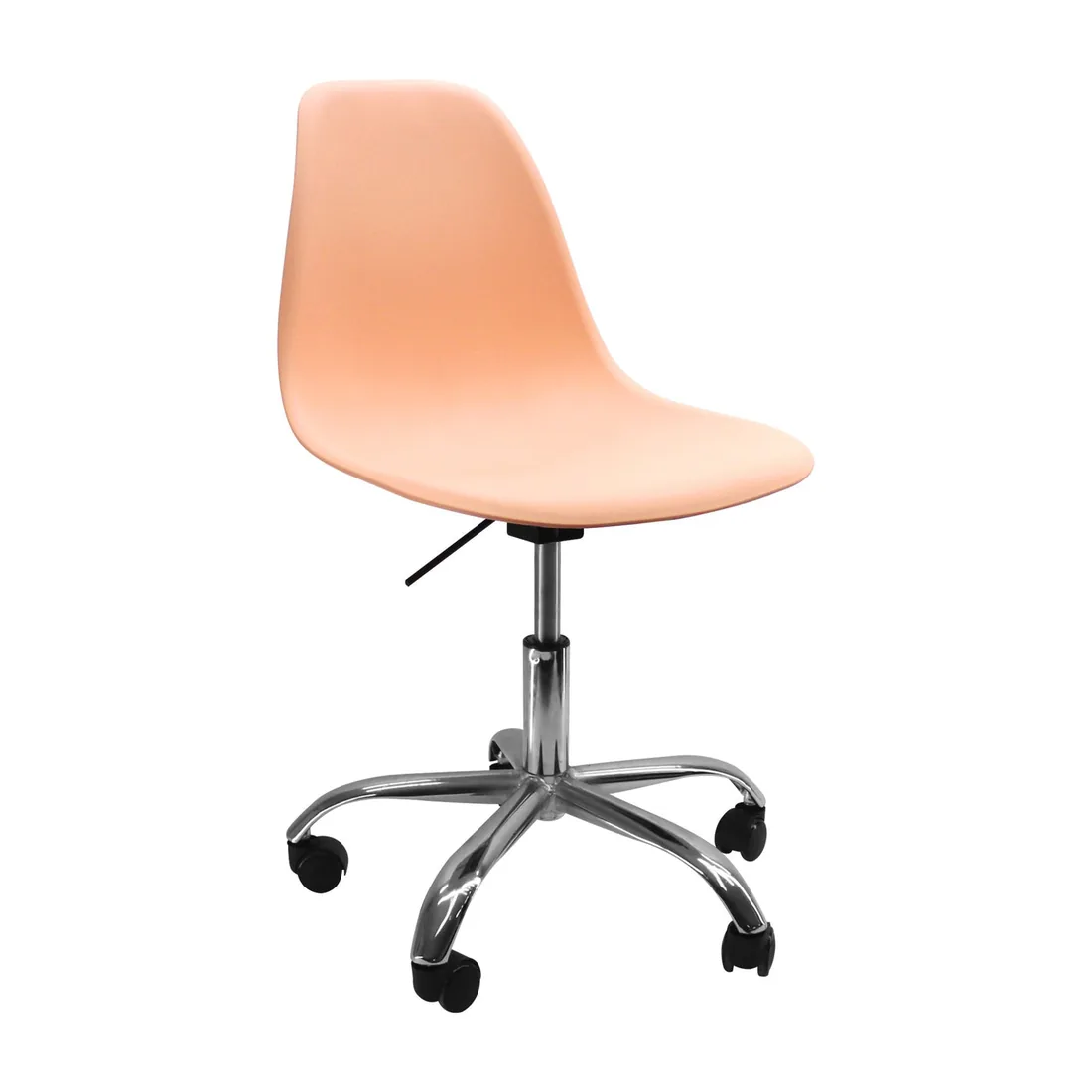 Silla DKR con Ruedas Eames Salmón