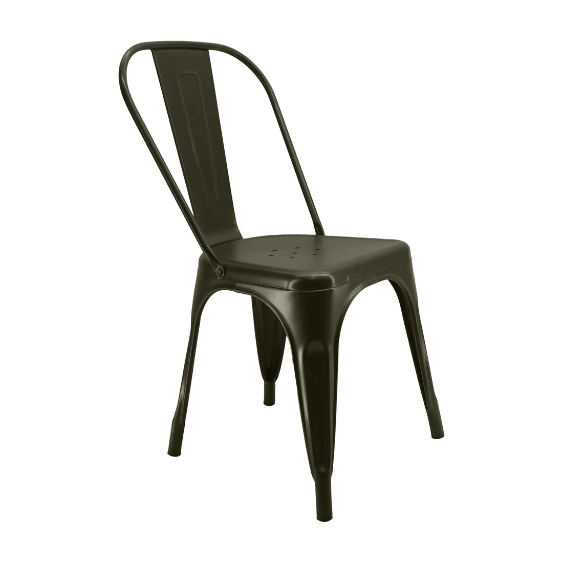 Silla Titan tipo Tolix Bronce