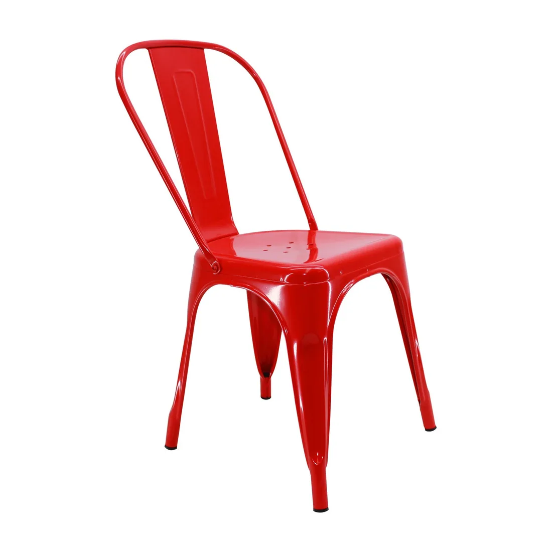 Silla Titan tipo Tolix Roja